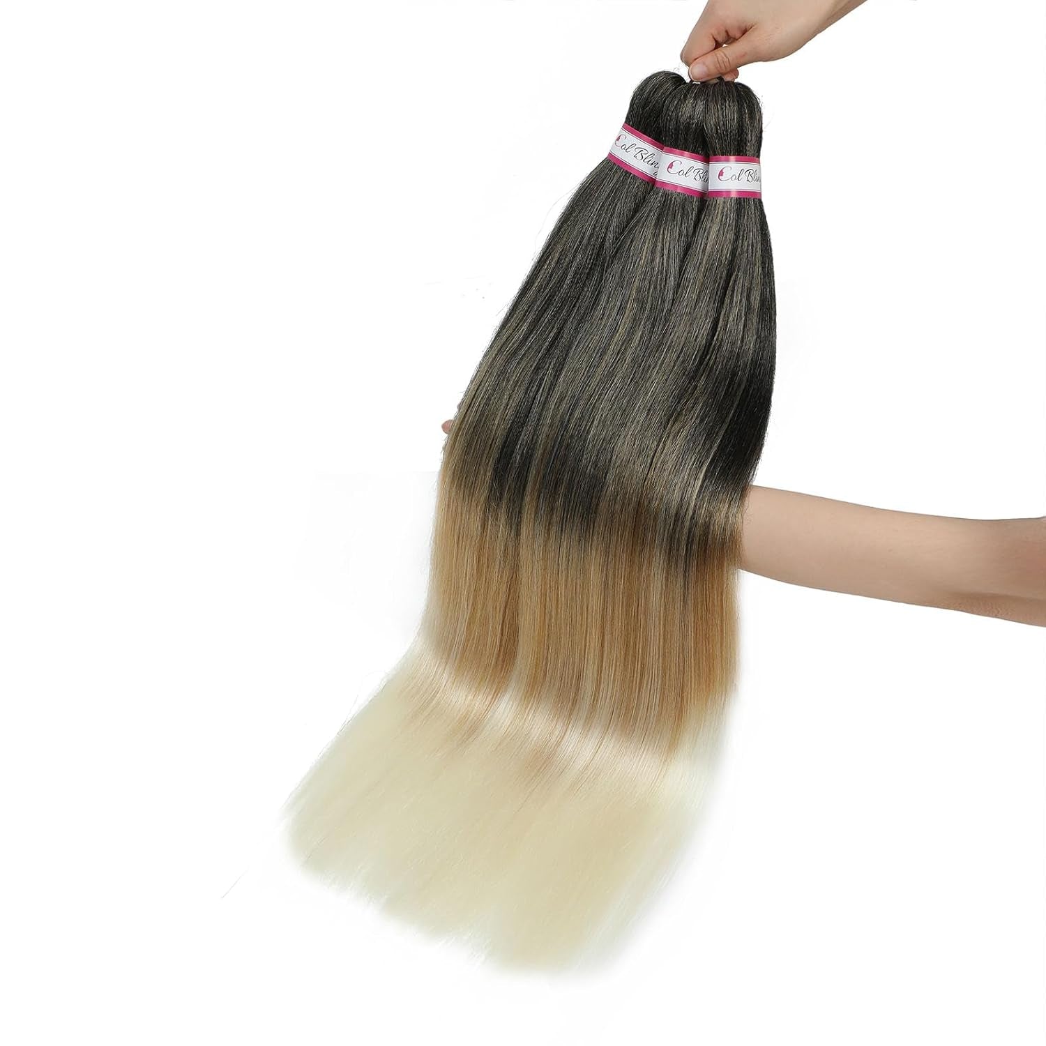 Braiding Hair Pre Stretched 28 Inch Long Braid Hair Extensions for Women Box Braids Hair Pre-Stretched Yaki Texture Professional Synthetic Softness Knotless Easy to Manage 1B/27/613