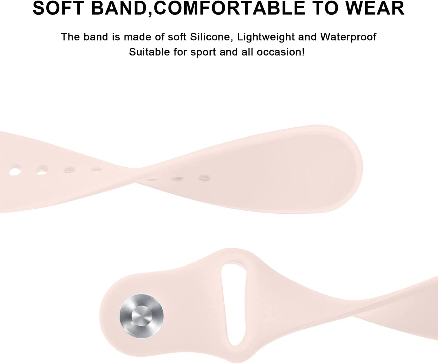 Bands Compatible with Samsung Galaxy Watch 4 Band 40Mm 44Mm, Galaxy Watch 4 Classic Bands 42Mm 46Mm, 20Mm Soft Silicone Sport Replacement Strap for Galaxy Watch 4 Band Women Men