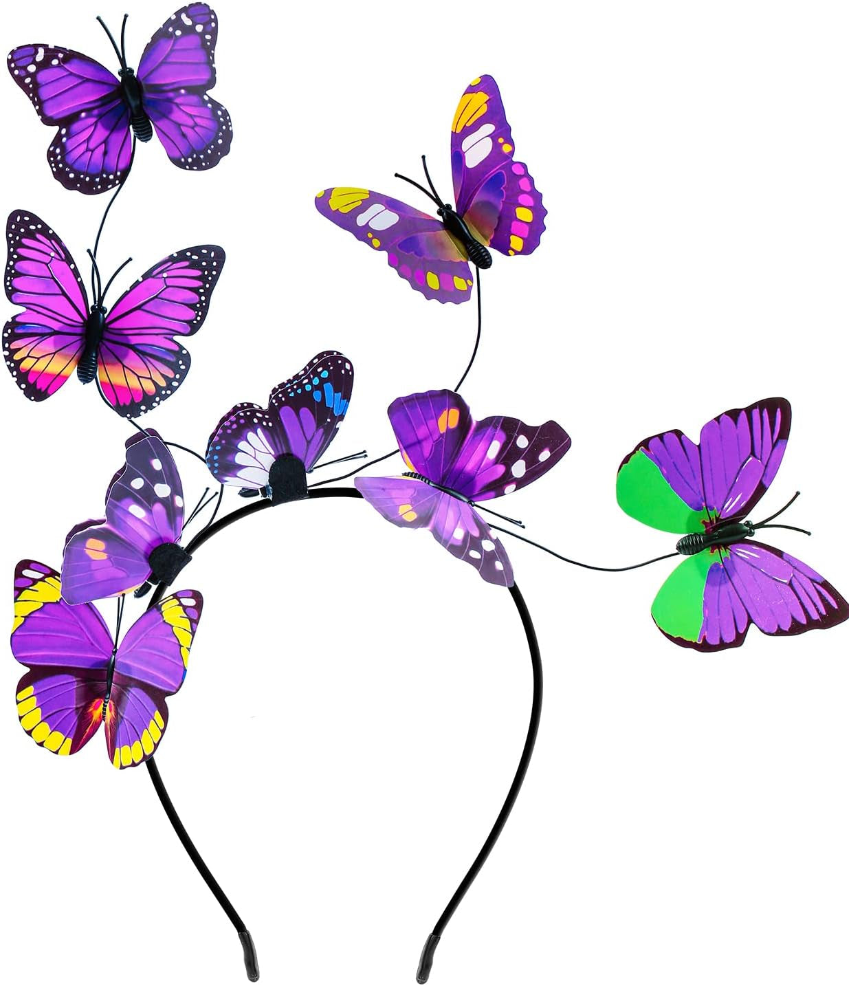 Butterfly Wings for Girls, Butterfly Costume Blue Purple, Fairy Wings Shawl, Halloween Costumes for Kids