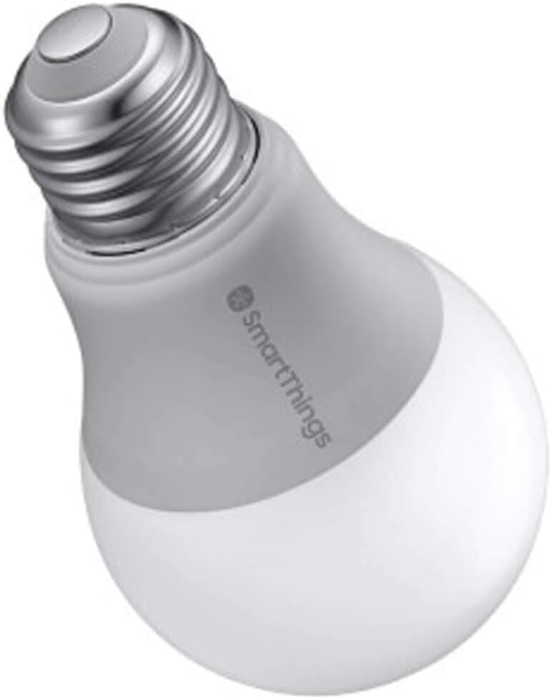 Smartthings Smart LED Light Bulb for Connected Home | Energy Efficient, Dimmable | Hub Required, Voice Control Compatible with Alexa, Google, or Bixby | Warm White (8ZA-A806ST-Q4R)