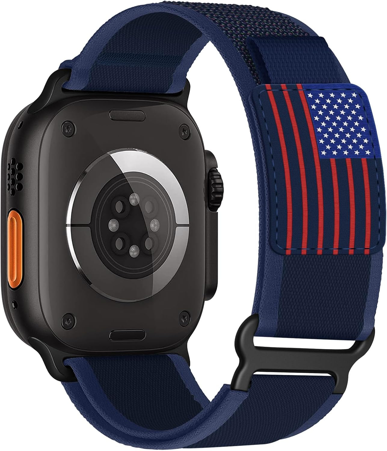 Trail Loop Nylon Band - Compatible with Apple Watch Ultra 2 Band 49Mm 46Mm 45Mm 44Mm 42Mm 41Mm 40Mm 38Mm Men Women,Rugged Braided Elastic Weave Sport Strap for Iwatch Ultra Series 10/9/8/7/6/SE/5/4/3