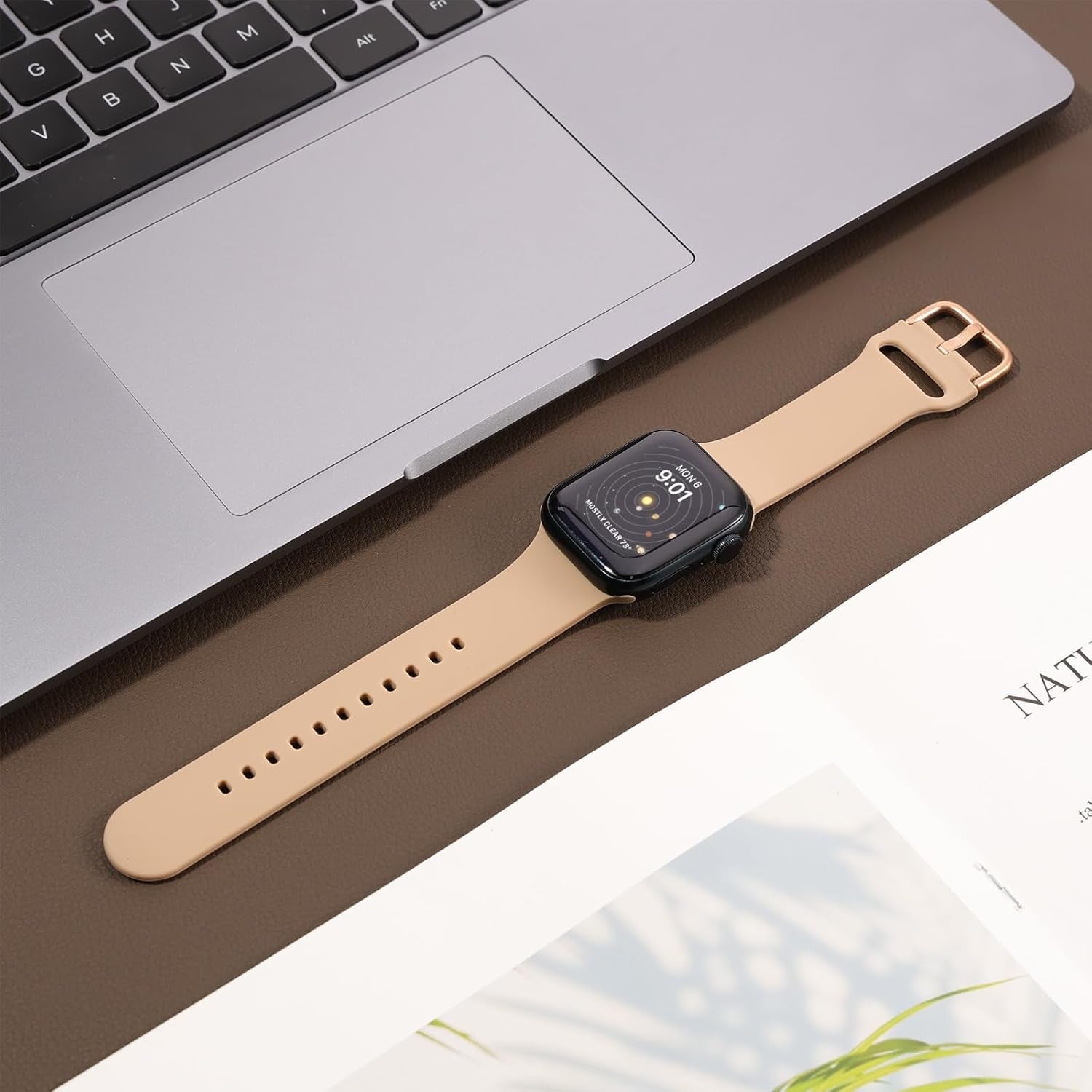 Silicone Band for Men and Women,Compatible with Apple Watch Band 38Mm 40Mm 41Mm 42Mm 44Mm 45Mm 49Mm,Sports Waterproof for Iwatch Bands Series 9 8 7 6 5 4 3 2 1 SE Ultra.
