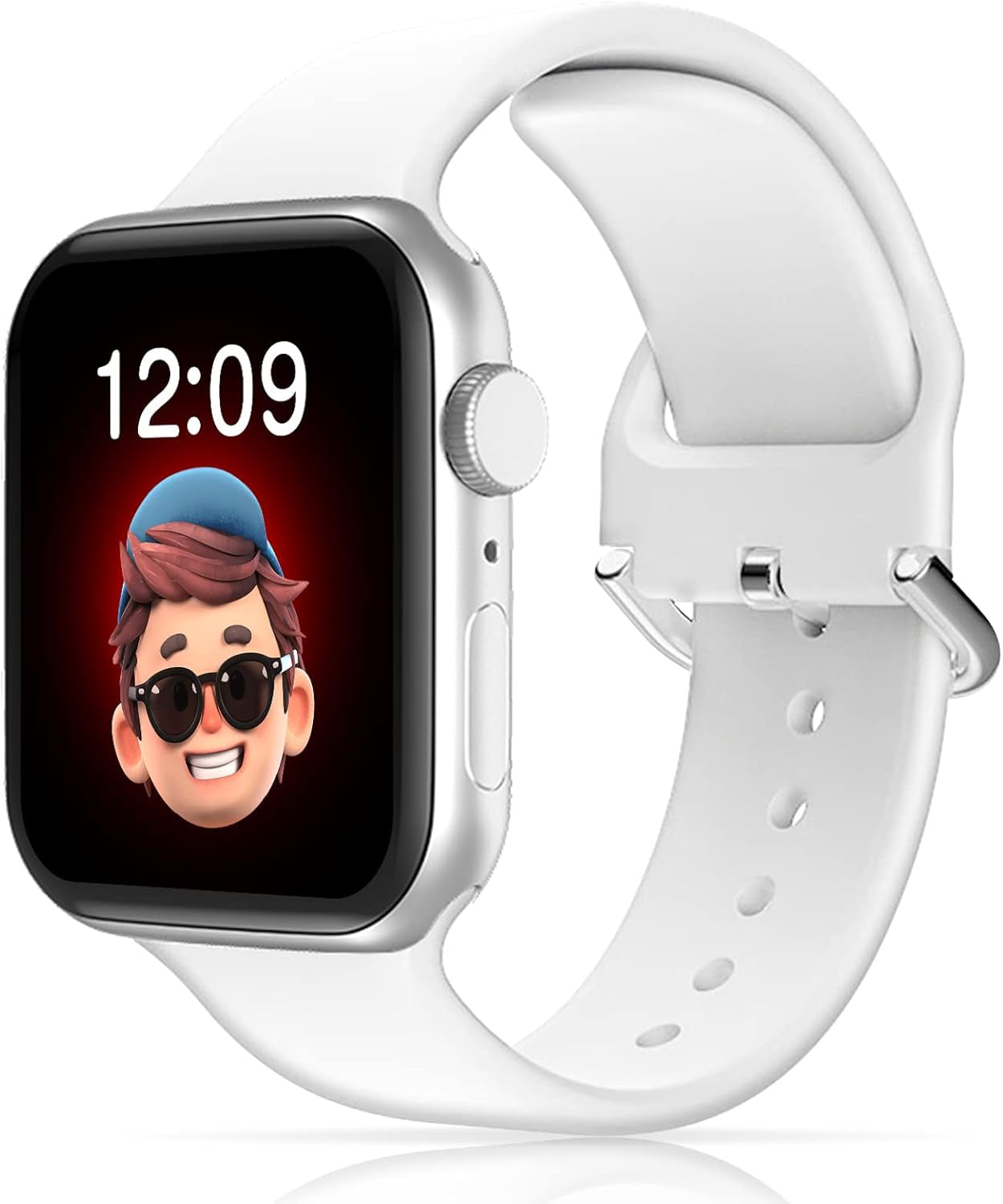 Sport Band Compatible with Kids Apple Watch Bands 49Mm 45Mm 44Mm 42Mm 41Mm 40Mm 38Mm, Soft Silicone Wristband Replacement Strap with Classic Clasp for Iwatch 9/Ultra/Se/8/7/6/5/4/3/2/1