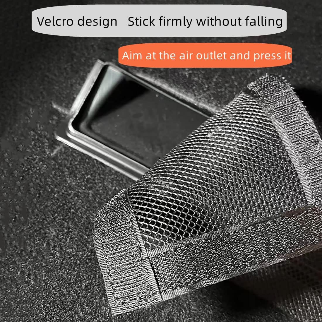 Backseat Air Vent Cover Grilles Protector Rear Seat Air Condition Outlet Air Flow Vent Protection Covers Compatible with Tesla Model 3 Model Y (2 Pack)