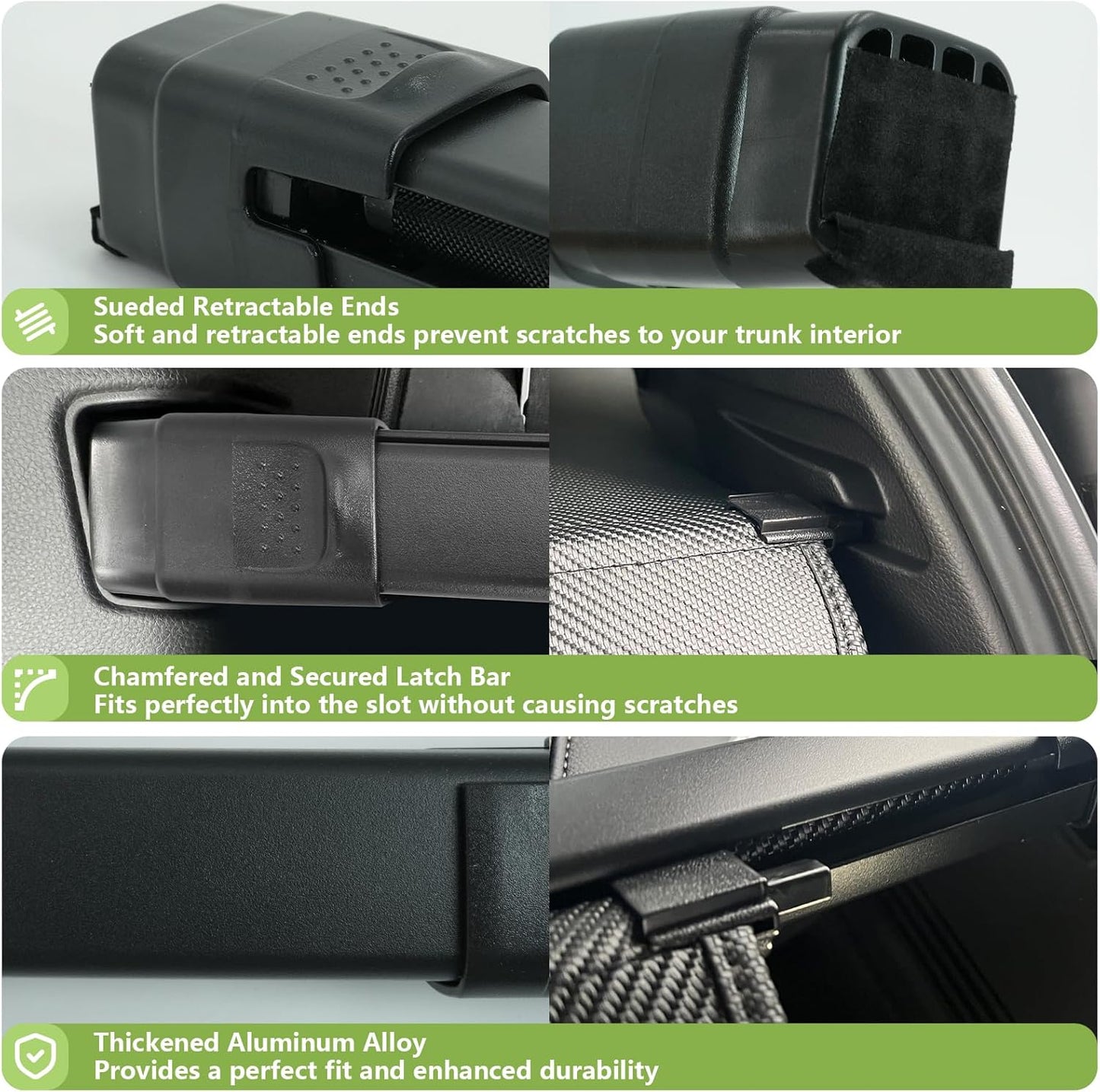 Trunk Cargo Cover for Honda CRV 2023-2025, with Carbon Fiber Texture Ends, anti - Peeping Retractable Security Shade for Privacy, CRV Accessories, 08Z07-3A0-110.