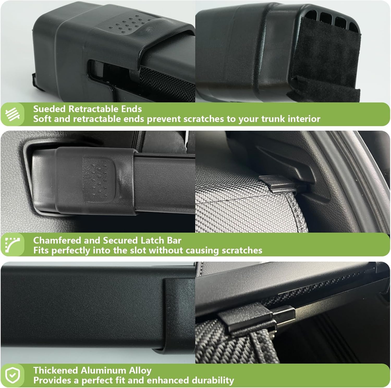Trunk Cargo Cover for Honda CRV 2023-2025, with Carbon Fiber Texture Ends, anti - Peeping Retractable Security Shade for Privacy, CRV Accessories, 08Z07-3A0-110.