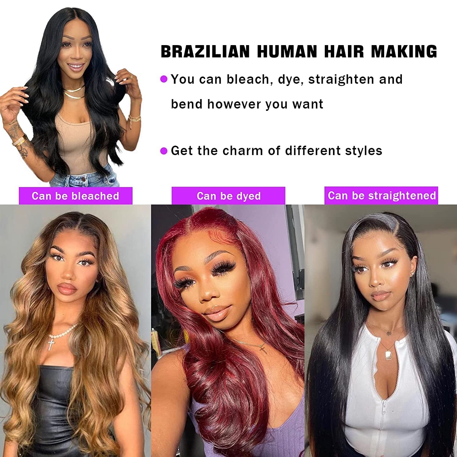 12A Human Hair Bundles 16 18 20 Body Wave 3 Bundles Human Hair 100 Unprocessed Brazilian Virgin Hair Bundles Deals Human Hair Weft Weave Bundles Human Hair Extension Natural Color