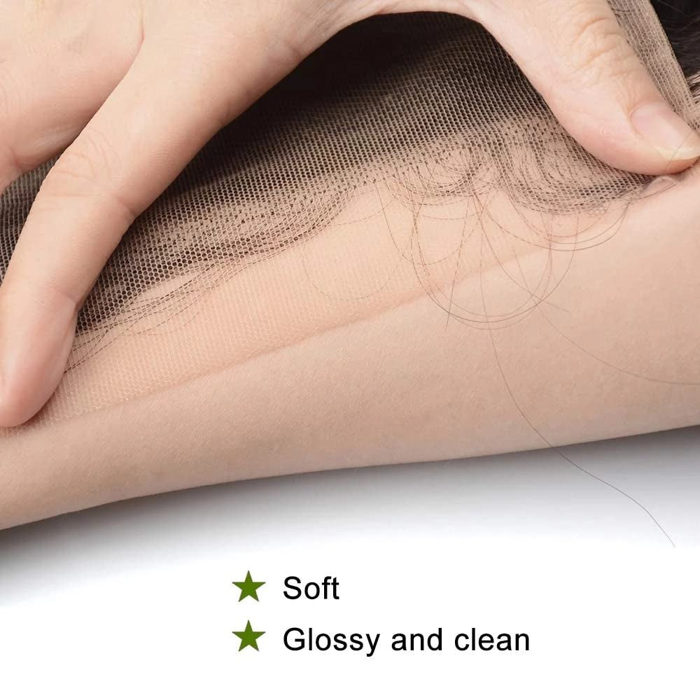 Straight Lace Closure, HD Lace Closure, 4X4 HD Lace Frontal Closure Human Hair Extensions, HD Closure Brazilian Human Hair Lace Closure, Transparent Lace Frontal Closure 130% Density