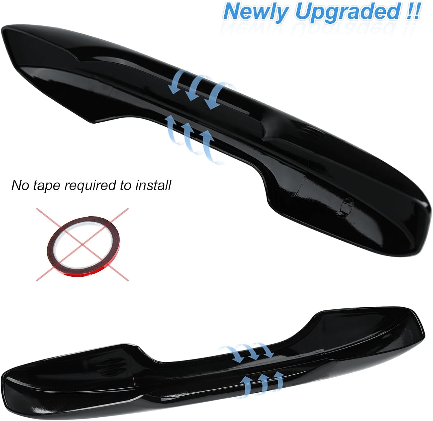 Compatible with Honda Civic 2022 2023 2024 2025 for Accord CR-V HR-V 2023 2024 2025 Accessories Car Exterior Door Handle Cover Trims -Glossy Black