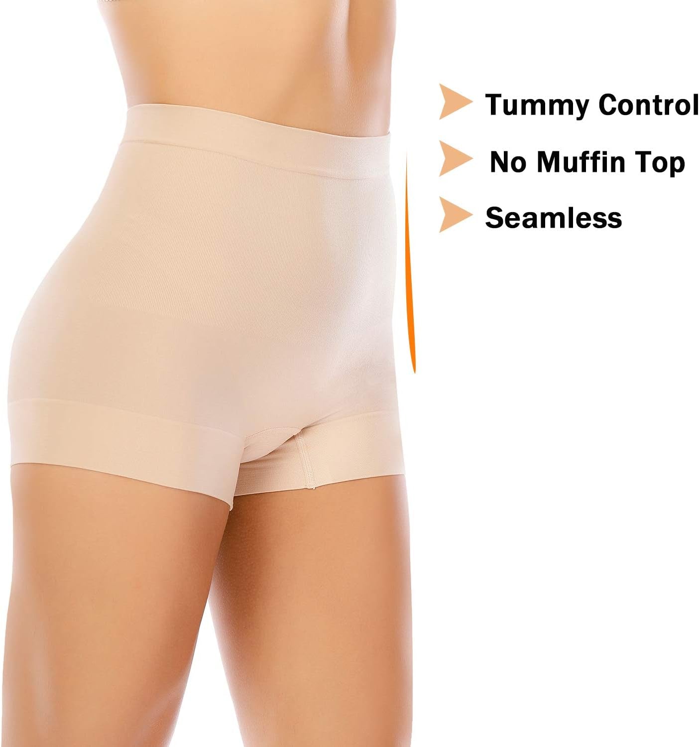 Womens Seamless Shaping Boyshorts Panties Tummy Control Underwear Slimming Shapewear Shorts