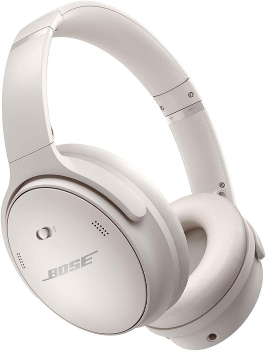 Quietcomfort 45 Wireless Bluetooth Noise Cancelling Headphones, Over-Ear Headphones with Microphone, Personalized Noise Cancellation and Sound, White Smoke