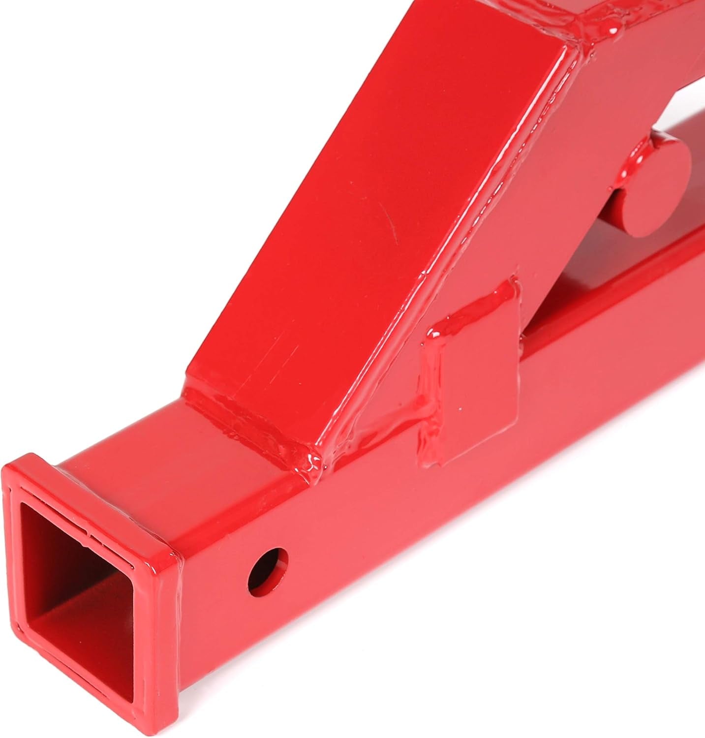 Clamp on Trailer Hitch 2" Ball Mount Receiver Adapter Bucket Trailer Hitch Competible with Deere Bobcat Tractor Bucket Forklift TRUCK DRIVER