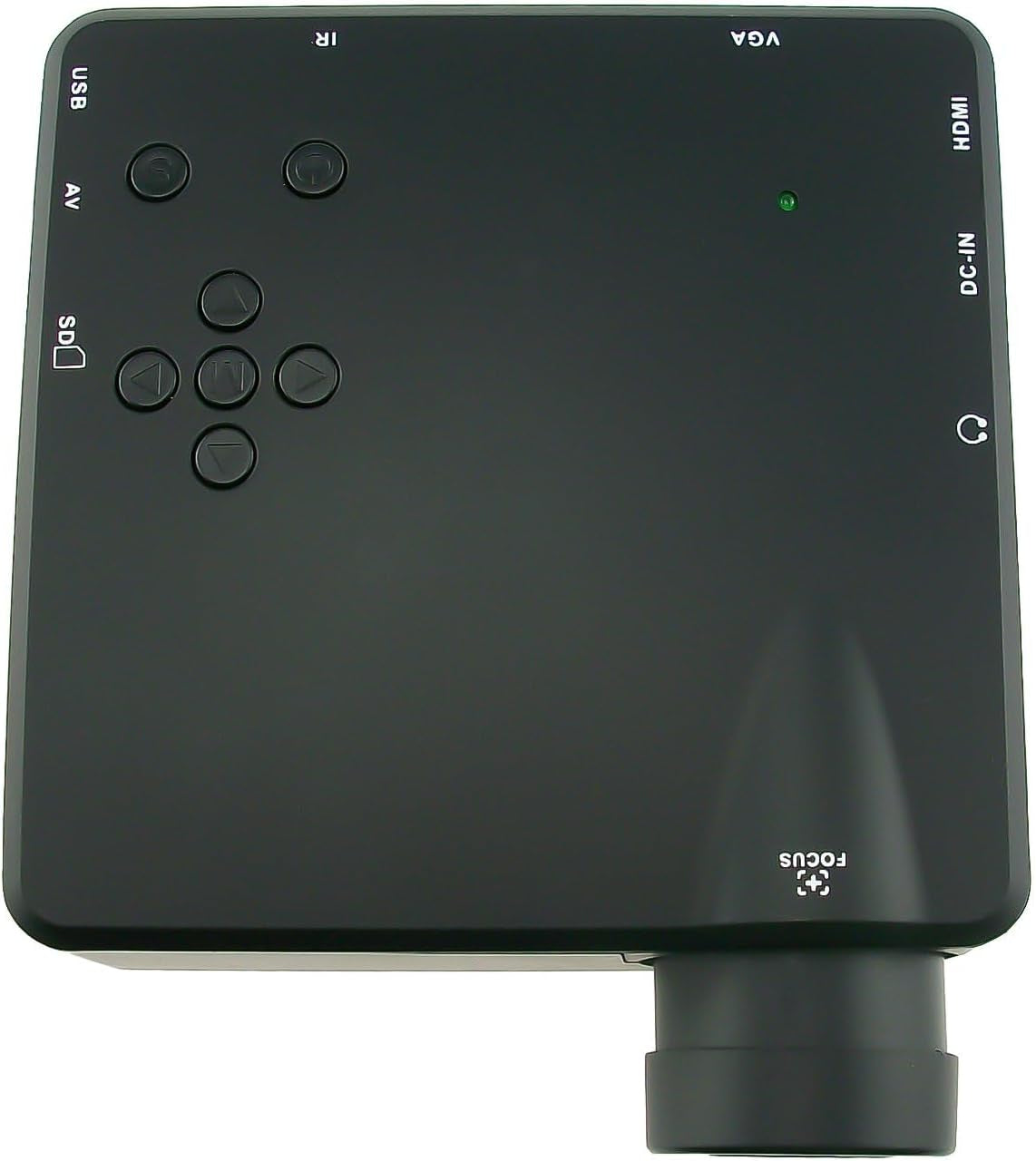 INNOLIFE 720P Mini Projector, Portable Projector for Outdoor Indoor Home, Input AV PC Laptop VGA HDMI USB SD CARD HDMI Video Gaming Console