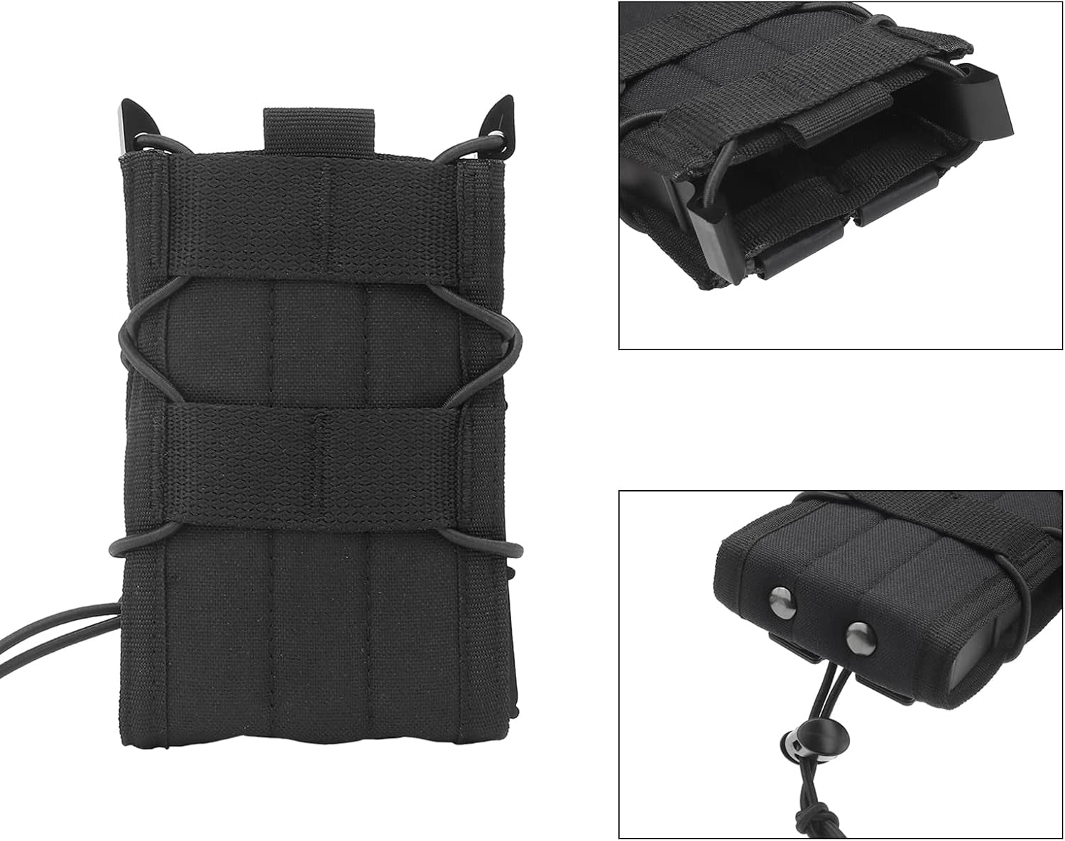 Mag Pouch 5.56Mm Magazine Pouch Softshell Adjustable Universal Mag Carrier with Molle Clip