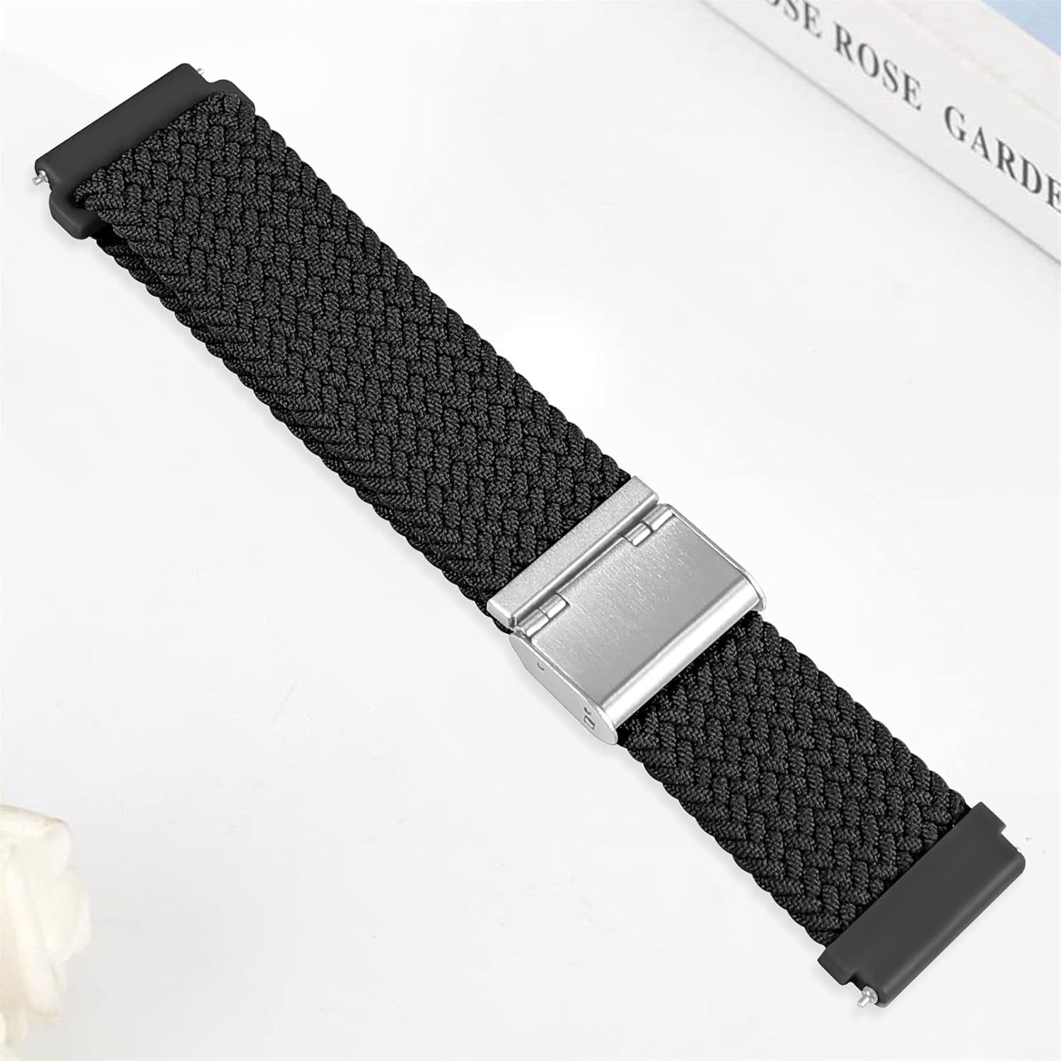 22Mm/20Mm Braided Band for Samsung Galaxy Watch 6/5/4 40Mm 44Mm/Galaxy Watch 6/4 Classic 47Mm 43Mm 46Mm 42Mm,Stretchy Nylon Loop Band for Samsung Galaxy Watch 5 Pro 45Mm/3 41Mm 45Mm/Active 2/Gear S3 Classic Frontier