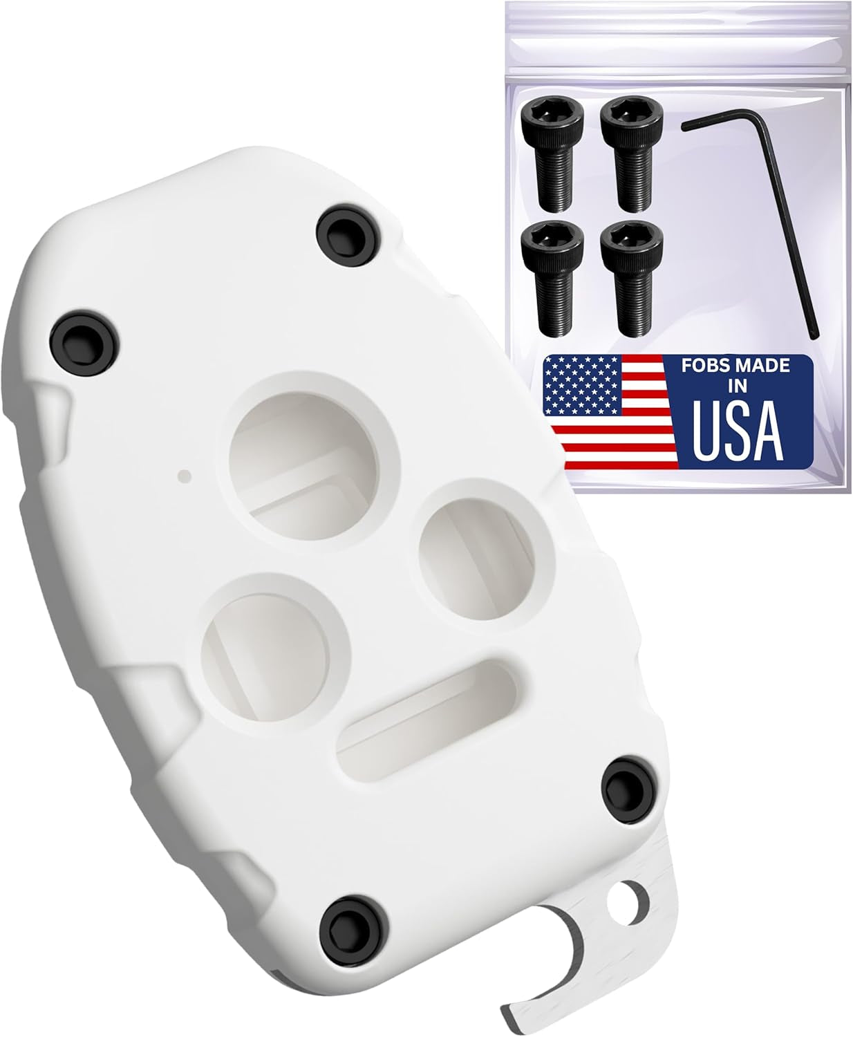 Honda Key Fob Shell Replacement - Durable Usa-Made Protection - Crack-Resistant & Sturdy - Seamless Fit for Honda Models - Enhanced Longevity & Functionality + Bottle Opener (Black, 4 Button)