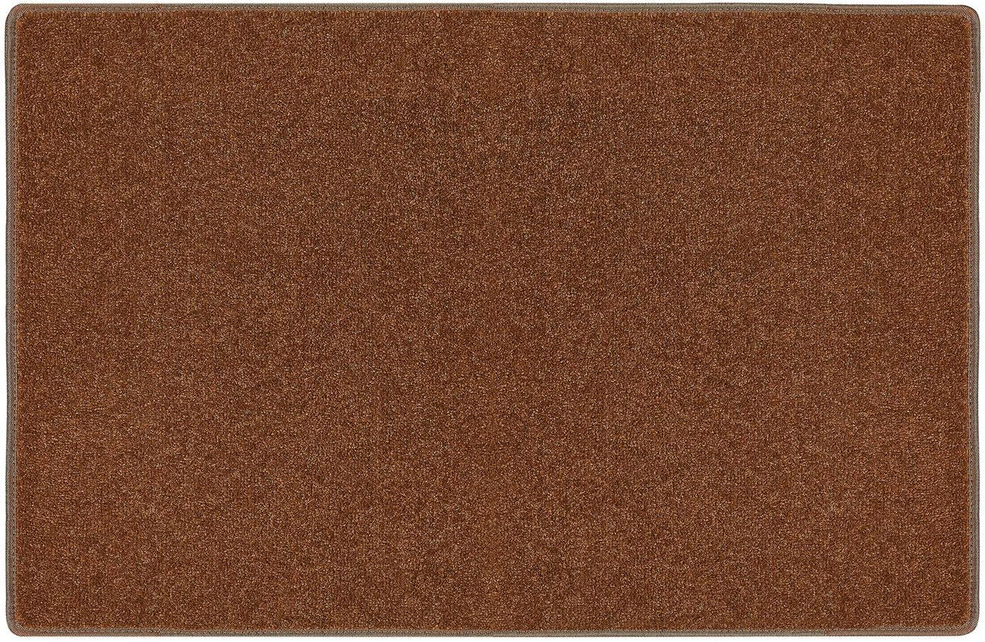 Carpet Stair Tread Landing Mat Tape Free Self Adhesive Non Slip Skid Resistant Indoor Doormat Area Rug Floor Mat for Kitchen Bathroom Workstations Washable Rectangle 2' X 3' (Brown)