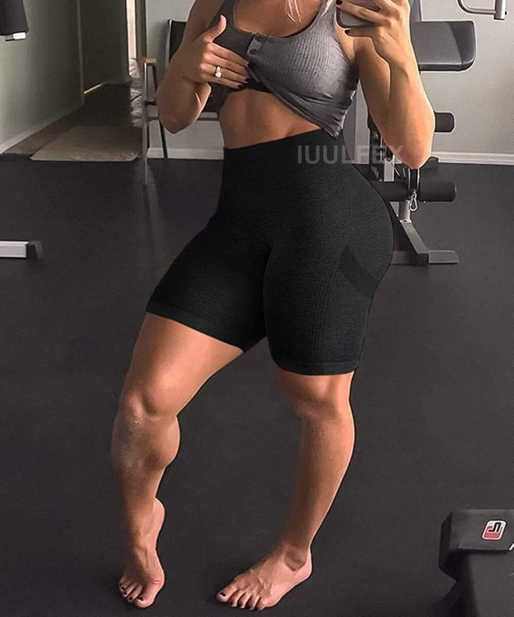 Seamless Scrunch Butt Shorts Women'S Gym Shorts Booty Butt Lifting Yoga Workout Shorts High Waisted