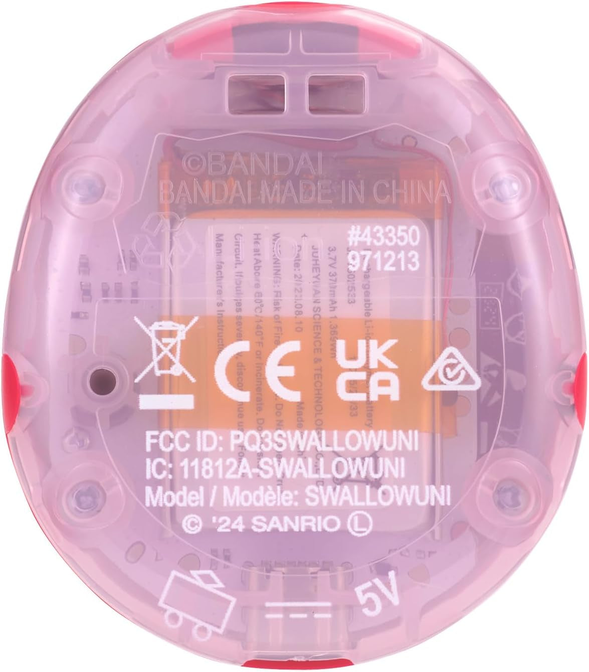 Bandai  Uni Sanrio Characters | 50Th Anniversary Hello Kitty Virtual Pet Based on the  Original 90S Toy | Connect with Friends Worldwide with This Wearable Electronic Game BanUK