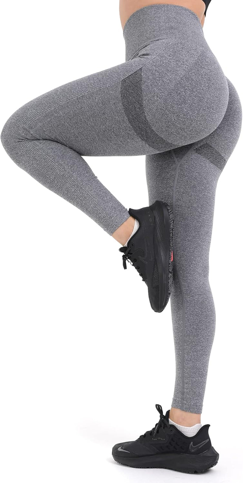 Scrunch Butt Lifting Leggings for Women Seamless Tie Dye High Waist Yoga Pants Workout with Ribbed and Smile Contour