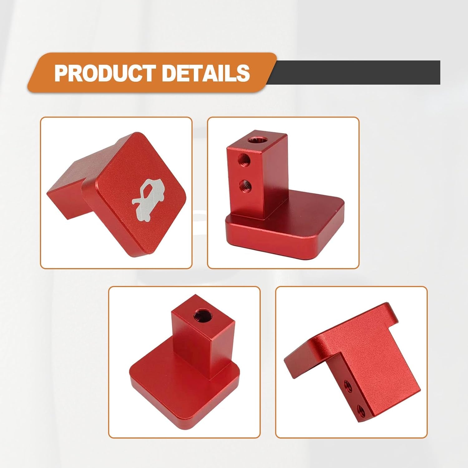 Hood Latch Release Handle Cable Aluminum Alloy Repair Kit, Compatible with Honda Civic 1996-2011, Honda CR-V 1997-2006, Honda Element 2003-2011, Red