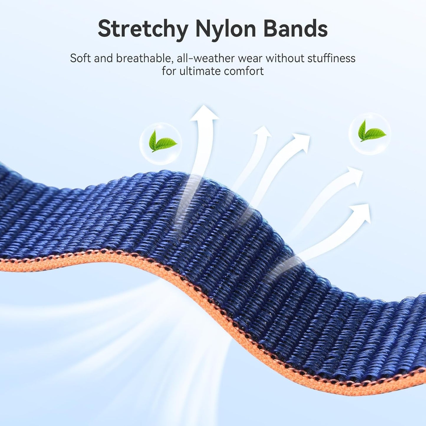 8 Pack Sport Nylon Loop Bands Compatible with Apple Watch Bands 38Mm 40Mm 41Mm 42Mm for Women Men, Adjustable Breathable Stretchy Braided Straps for Iwatch SE Series 10 9 8 7 6 5 4 3 2 1