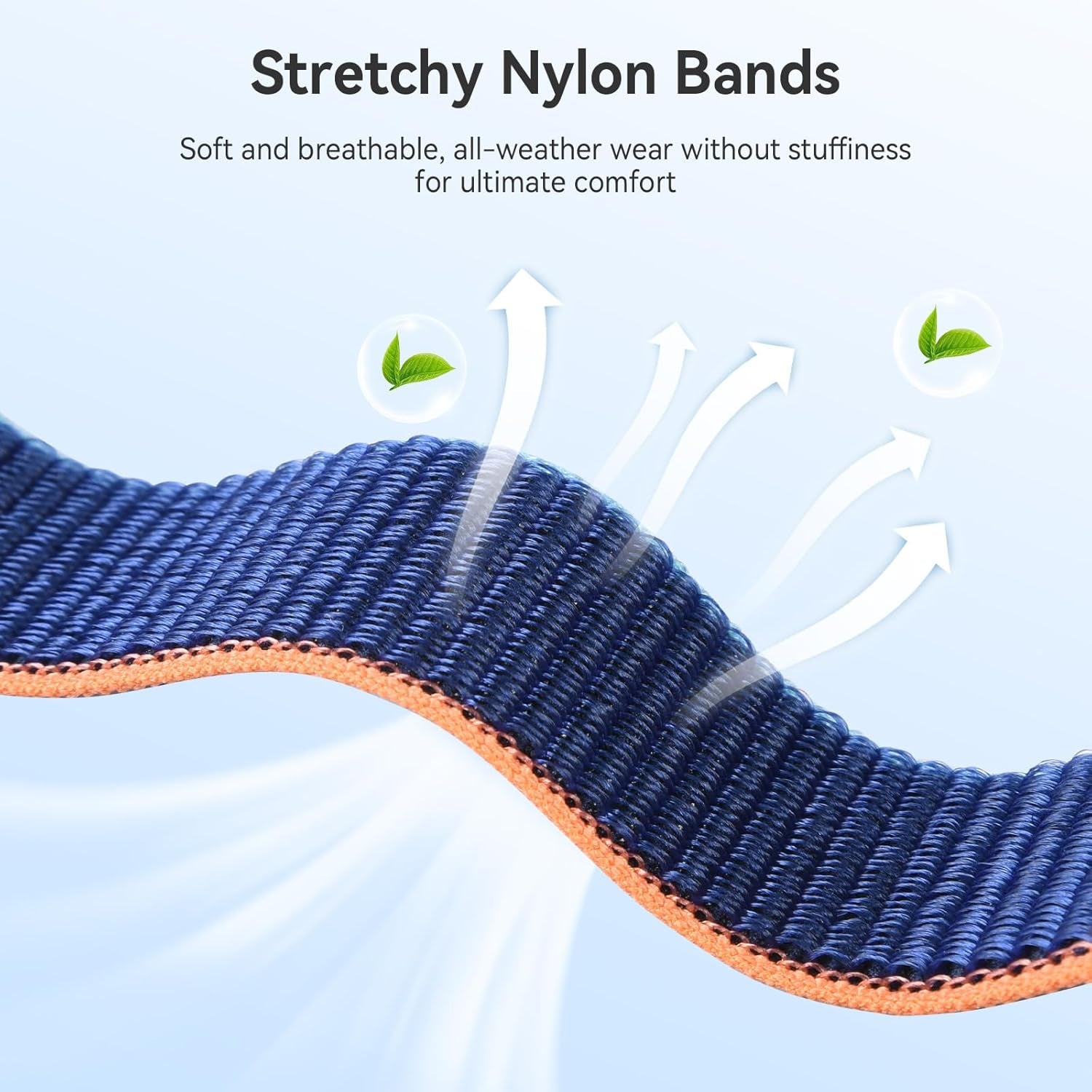 8 Pack Sport Nylon Loop Bands Compatible with Apple Watch Bands 38Mm 40Mm 41Mm 42Mm for Women Men, Adjustable Breathable Stretchy Braided Straps for Iwatch SE Series 10 9 8 7 6 5 4 3 2 1