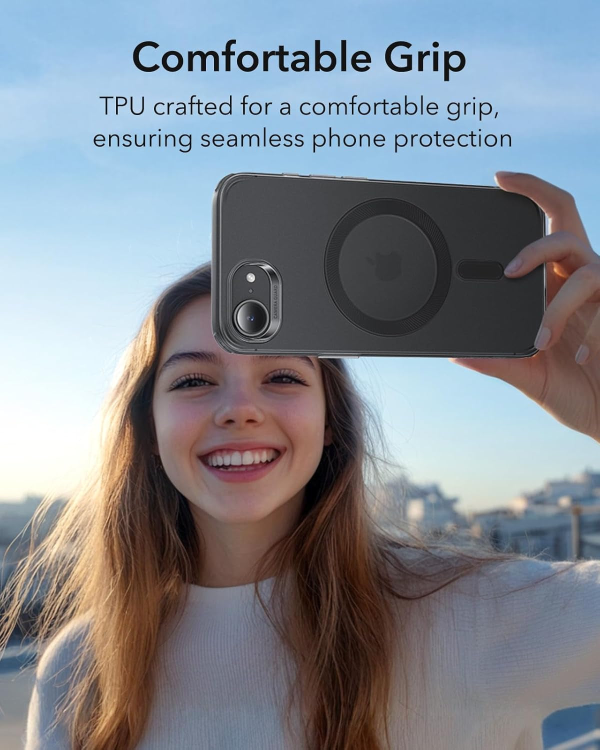 for Iphone 16E Case, for Iphone SE 4 Case Compatible with Magsafe, Camera Protection, Shockproof Thin Cover, Resists Yellowing Scratches, Magnetic Iphone Case for 16E, Zero Series,Frosted Black