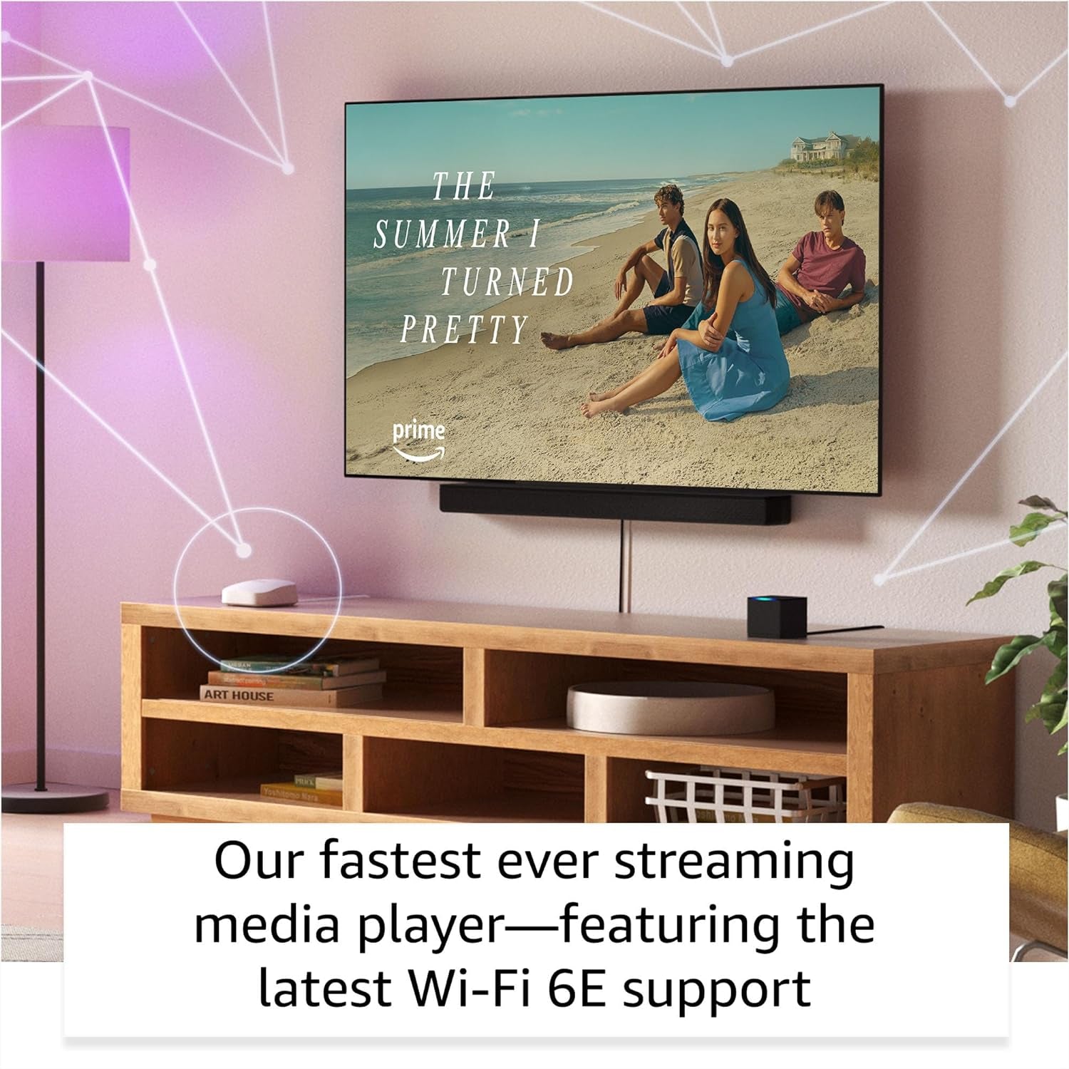 Fire TV Cube, Hands-Free Streaming Device with Alexa, Wi-Fi 6E, 4K Ultra HD