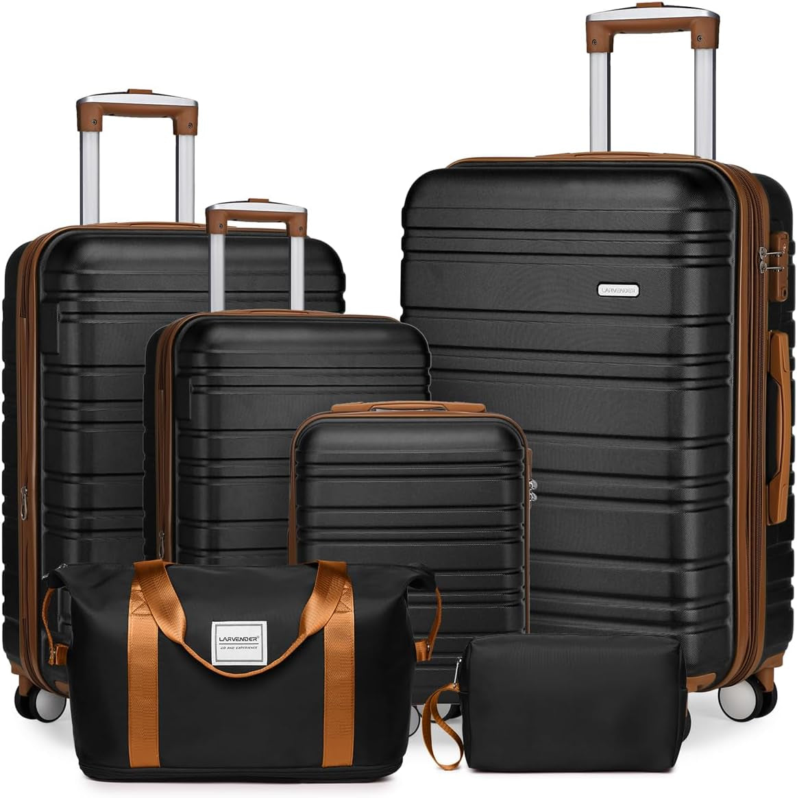Luggage Sets 3 Piece, Hardside 20 in Carry on Luggage Airline Approved PC+ABS Suitcase Set with Spinner Wheels TSA Lock, Lightweight Rolling Suitcase for Men and Women, Leopard