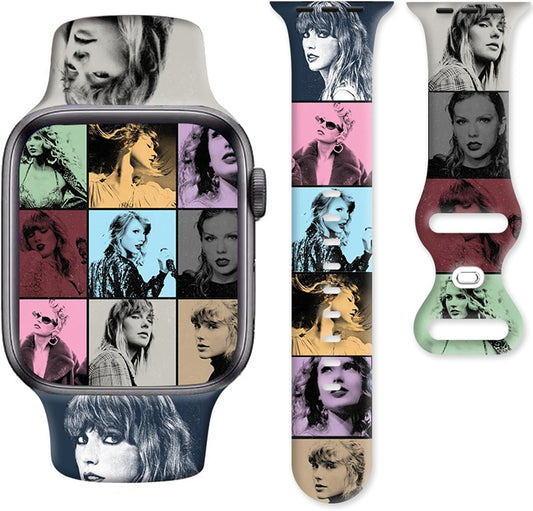 Sport Bands Compatible with Apple Watch Band 38Mm 40Mm 41Mm 42Mm 44Mm 45Mm for Men Women,Soft Silicone Strap Replacement Sport Wristbands for Iwatch Ultra Series 8 7 6 5 4 3 2 1 SE