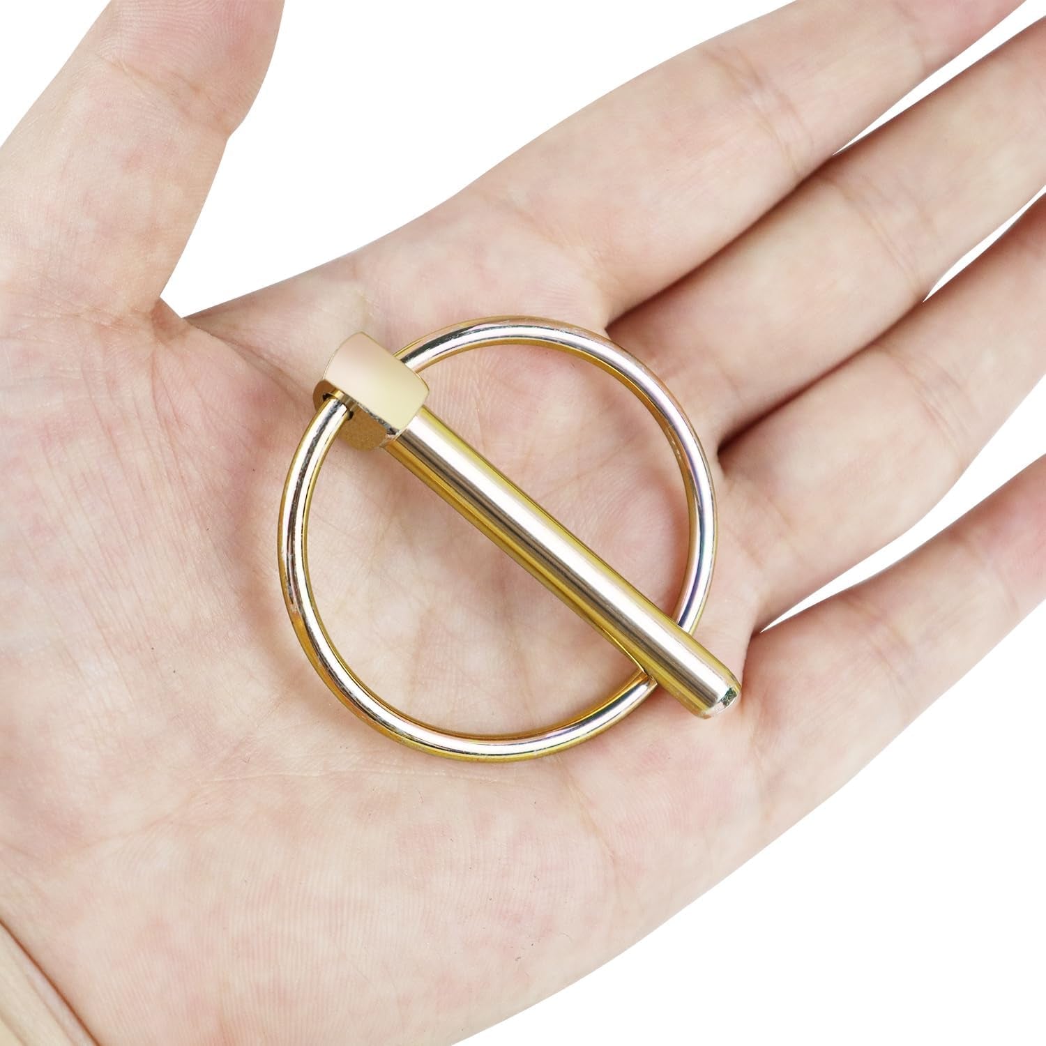 4 PCS Lynch Pin Heavy Duty Lynch Pin with Ring for Trucks, Tractors, Trolleys, Lawn Mowers, & Trailers (1/4 Inch / 6 Mm X 1-3/4 Inch / 45 Mm)