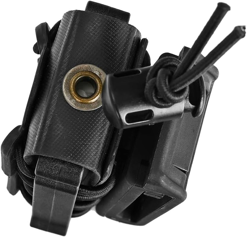 Pistol 9Mm Magazine Pouch Softshell Mag Holder Elastic Cord Retention Tactical Belt Clip Vest Mag Carrier Quick Pull Magazine Pouch