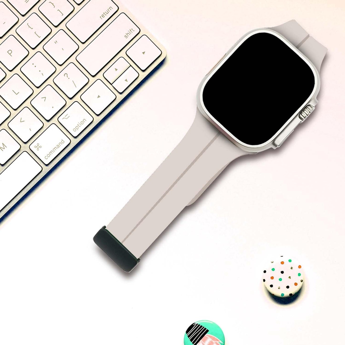 Sport Bands Compatible with Apple Watch Band 38-49Mm,Soft Silicone Waterproof Strap Compatible with Iwatch Apple Watch Series Ultra 8 7 6 5 4 3 2 1 SE Women Men