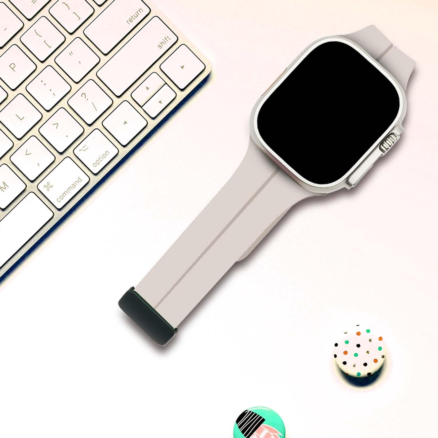 Sport Bands Compatible with Apple Watch Band 38-49Mm,Soft Silicone Waterproof Strap Compatible with Iwatch Apple Watch Series Ultra 8 7 6 5 4 3 2 1 SE Women Men