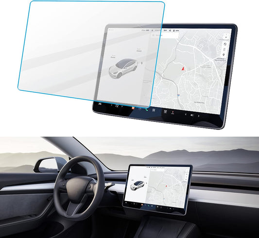 HD Tempered Glass Compatible with Tesla 3/Y 15" Center Control Touch Car Navigation Screen Protector Car Accessories