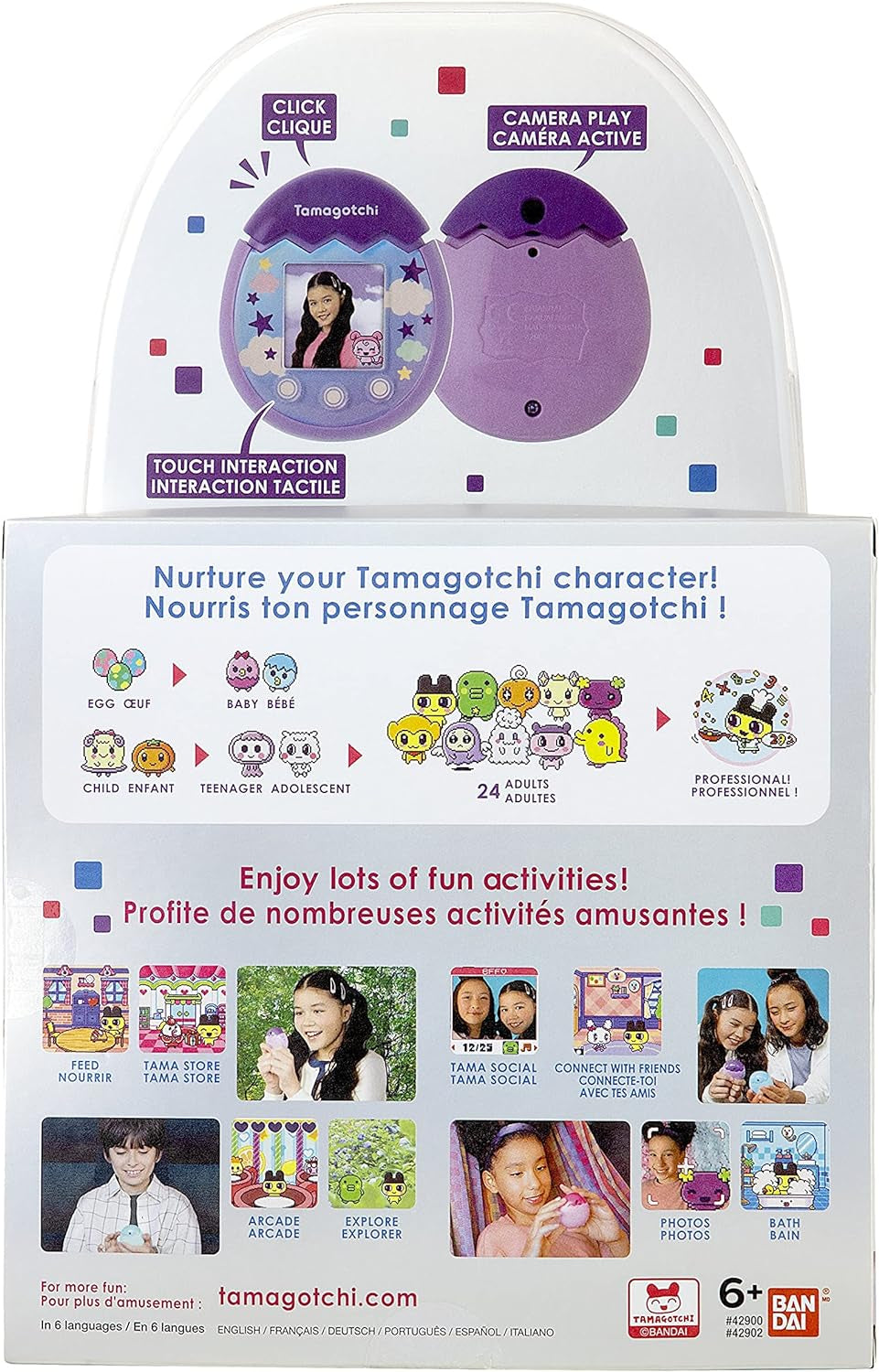 42902  Pix the Next Generation of Virtual Reality Pet with Camera, Games and Collectable Characters-Sky, Purple, Single ZOUSA