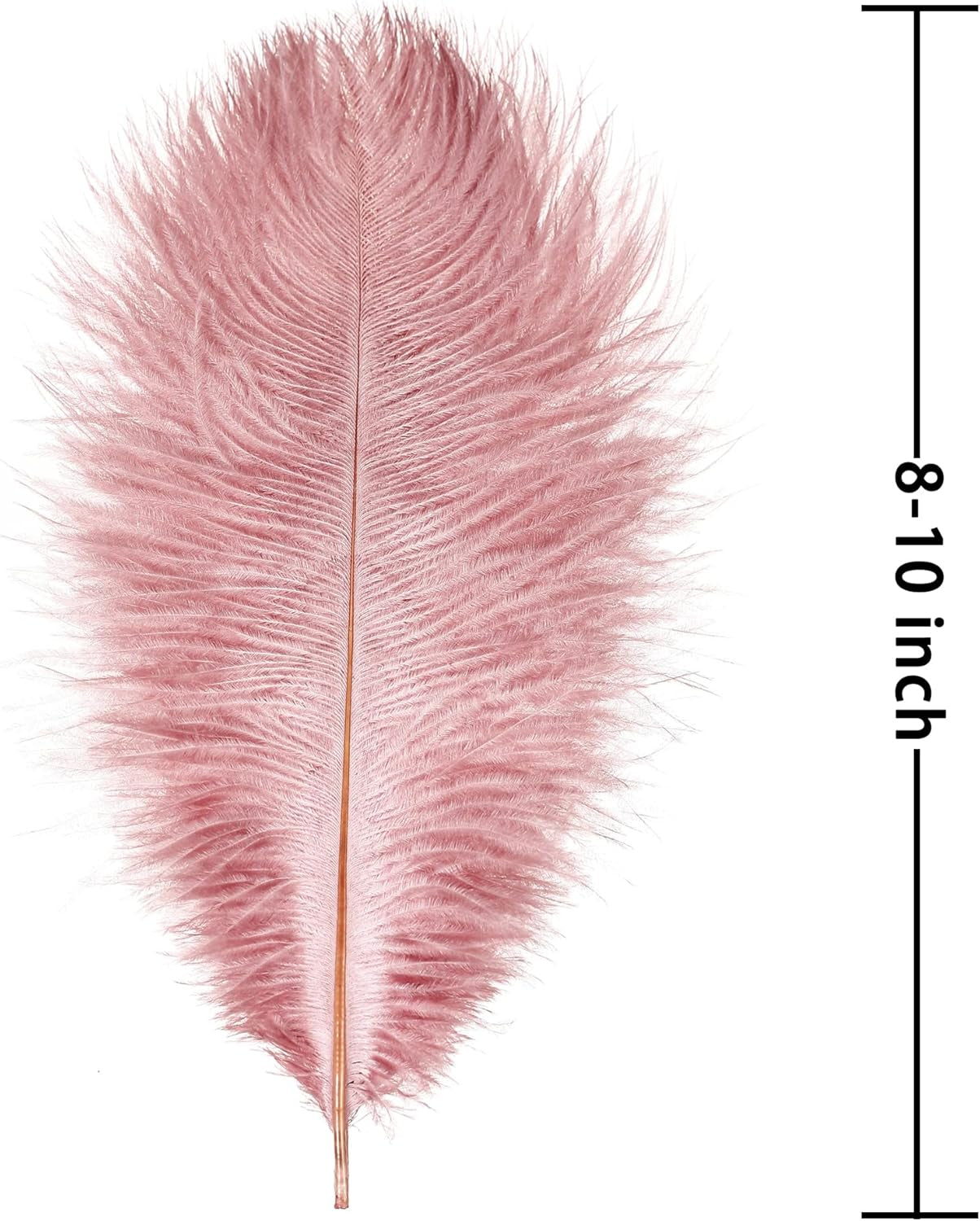 Pink Craft Ostrich Feathers - 30Pcs 8-10 Inches for Christmas Tree Decorations, Thanksgiving Craft,Feather Mask,Hat(Lotus Pink)