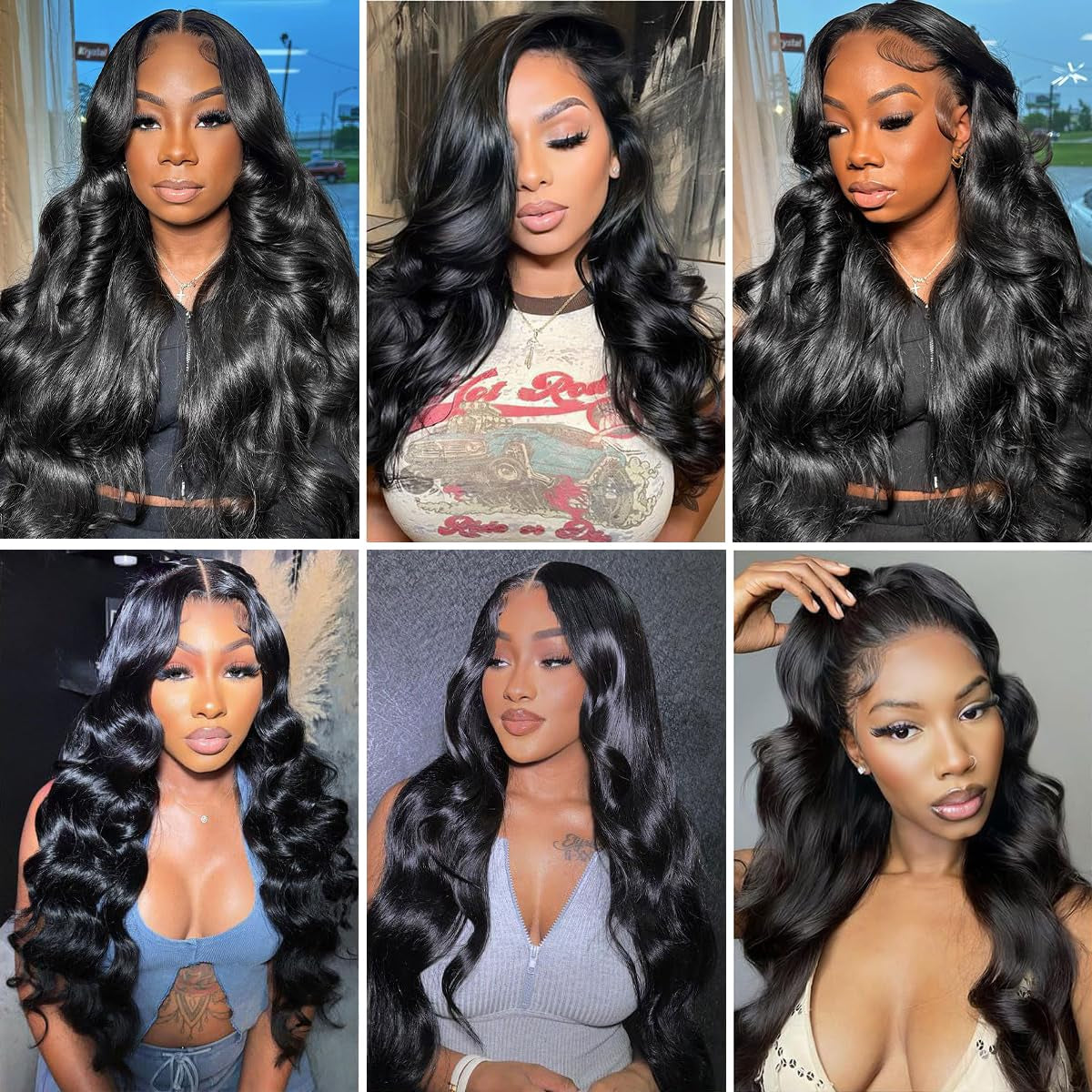 10A Body Wave 3 Bundles with Frontal Human Hair Bundles with Lace Frontal (18 20 22+16, Natural Black) Brazilian Body Wave Hair Virgin Hair Ear to Ear 13X4 Frontal Natural Black
