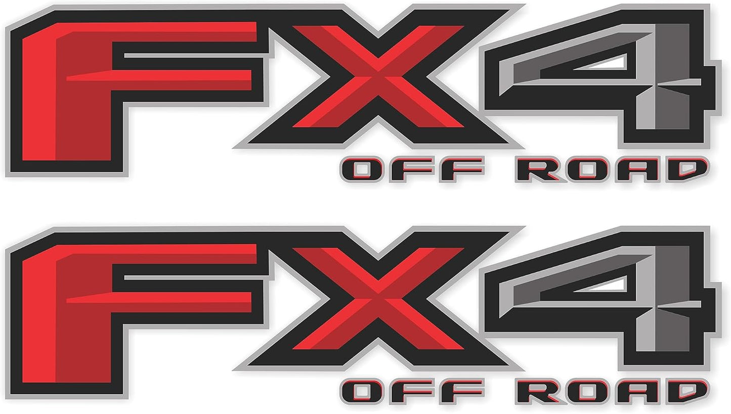 FX4 off Road Decal Replacement Sticker F150 Bedside F Truck Super Duty F250 F350 F450 (2015-2018) (Premium Series (Black and Metallic Finish))