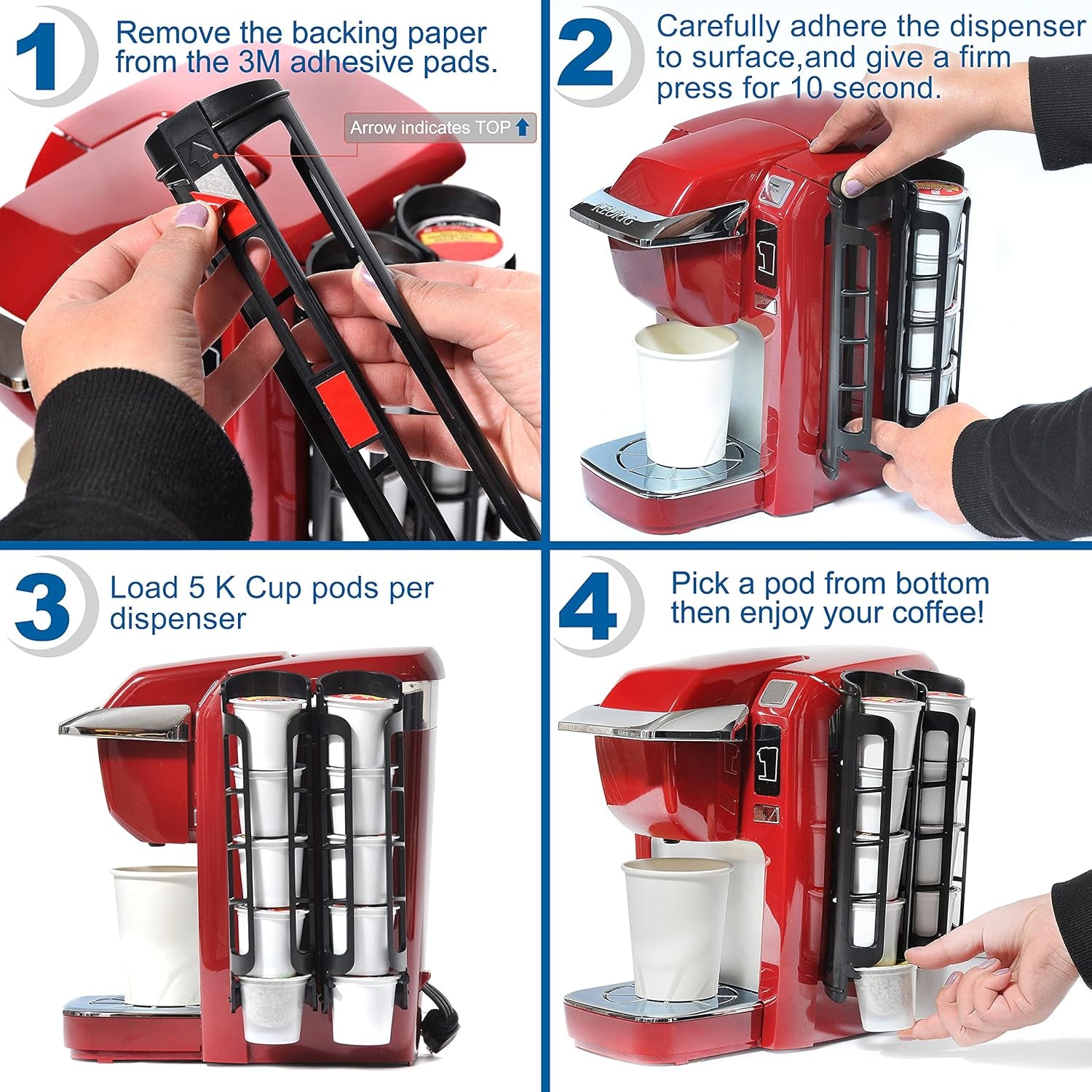 K Cup Holders, Coffee Pod Holders for Keurig, Kcup Holders, Space Saving K Pod Storage | Organizer, Perfect for Counters Small Space