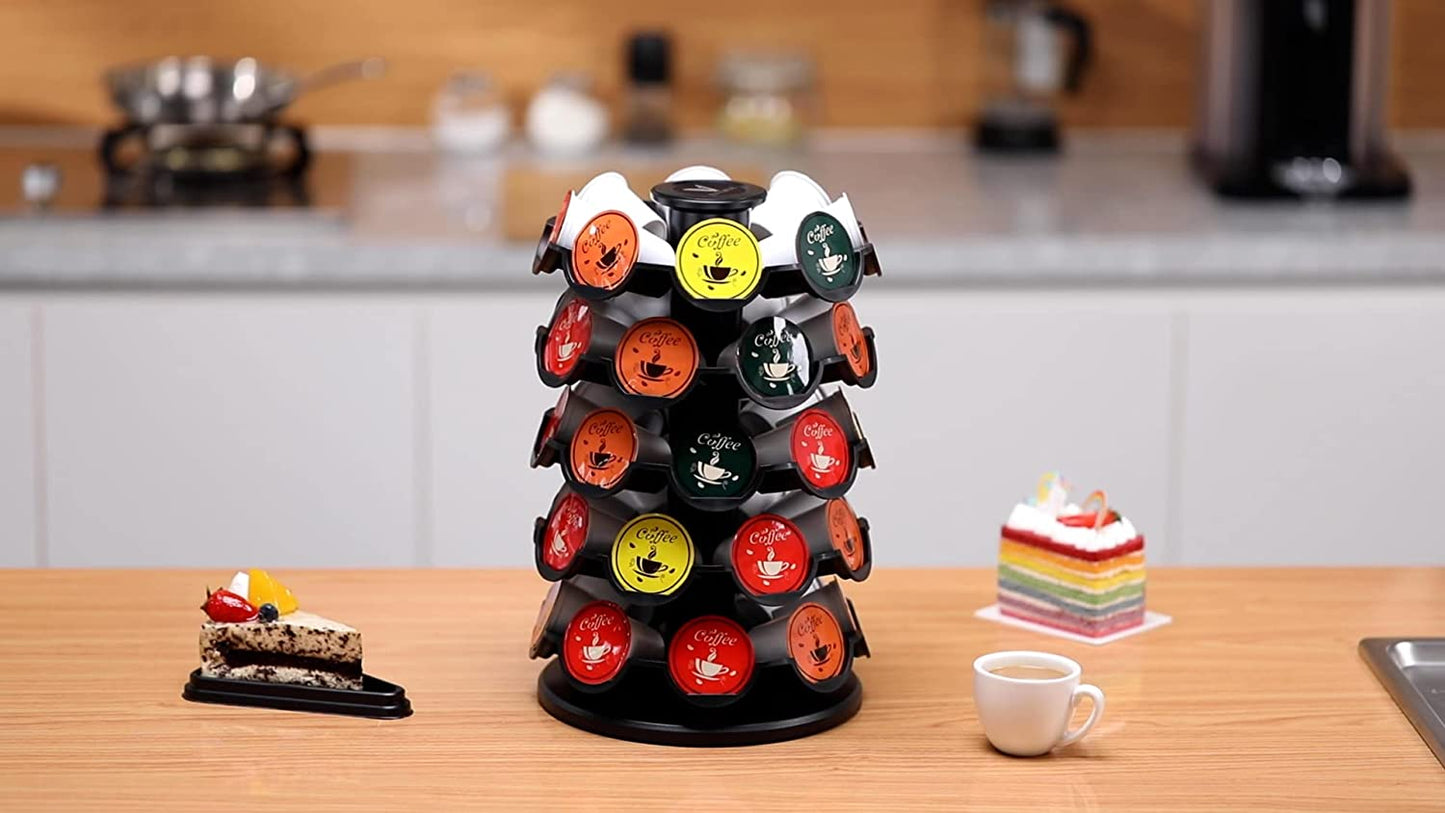 Coffee Pod Storage Carousel Holder Organizer Compatible with 40 Keurig K-Cup Pods