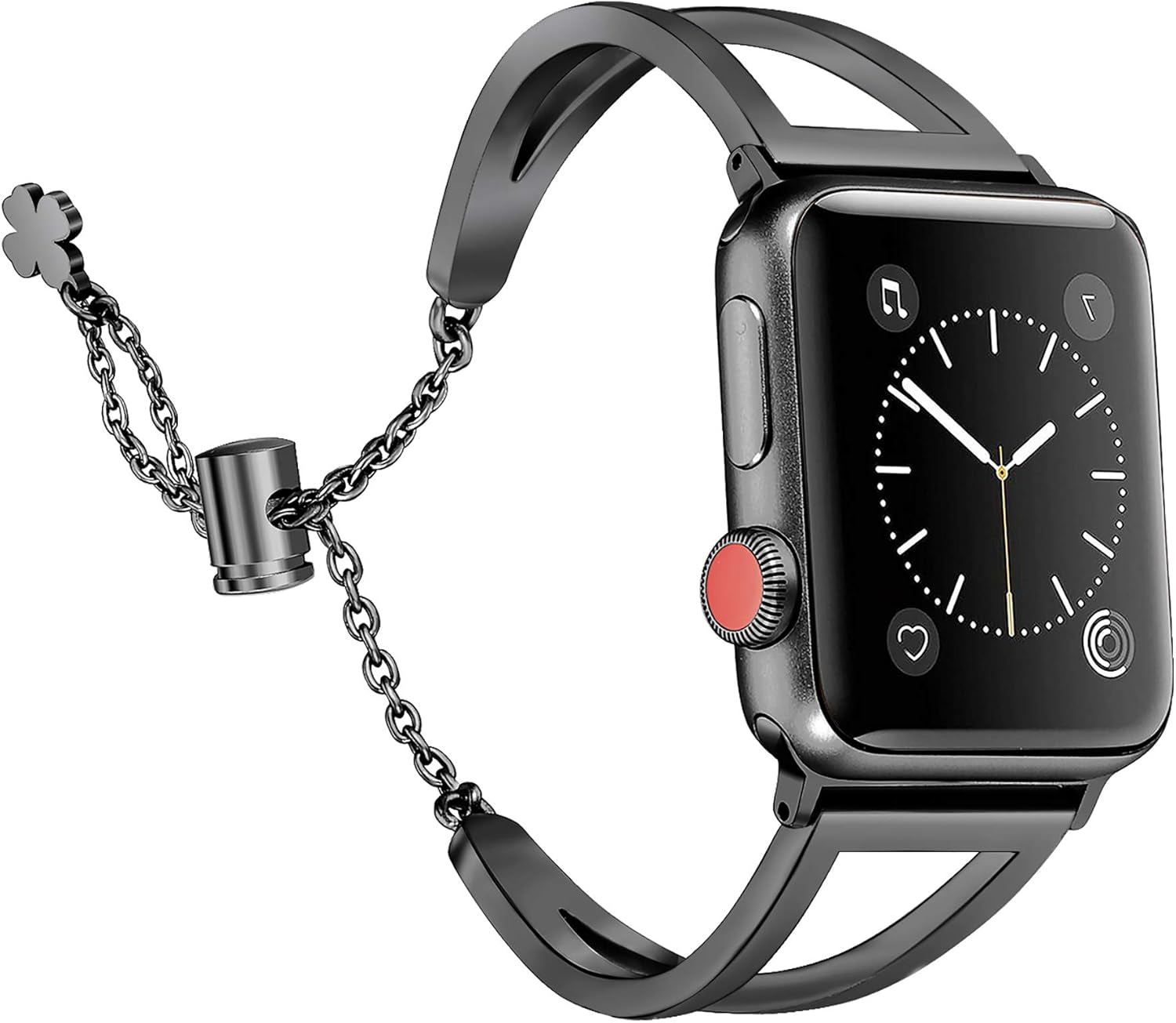 Stainless Steel Bands Compatible with Apple Watch Bands 38Mm 40Mm 41Mm 42Mm 44Mm 45Mm Iwatch Series 9/8/7/6/5/4/3/2/1/SE, Dressy Metal Bangle Bracelet Women