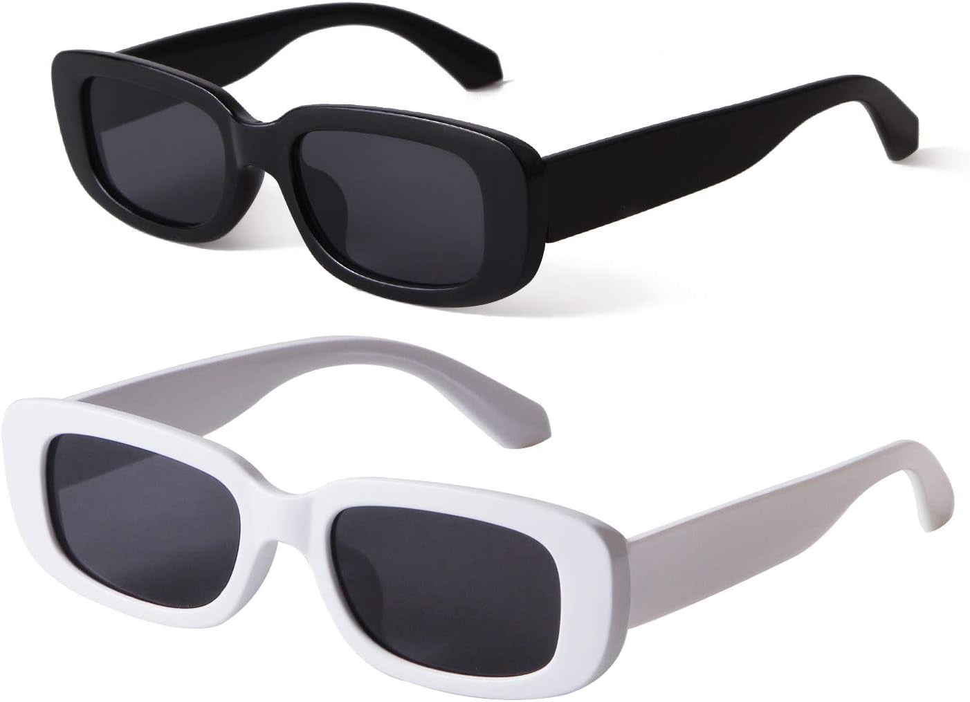 Rectangle Sunglasses for Women Men Retro 90S Sunglasses Womens Trendy Rectangular Sun Glasses Y2K Unisex Stylish 2025