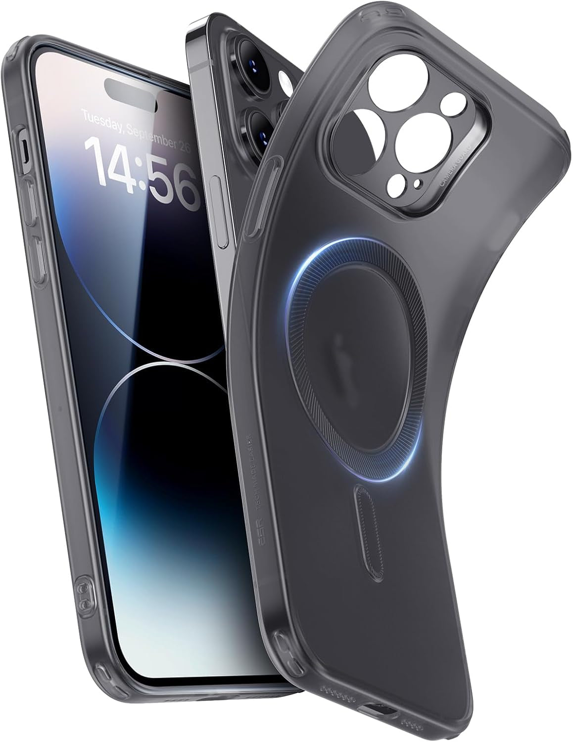 for Iphone 16E Case, for Iphone SE 4 Case Compatible with Magsafe, Camera Protection, Shockproof Thin Cover, Resists Yellowing Scratches, Magnetic Iphone Case for 16E, Zero Series,Frosted Black