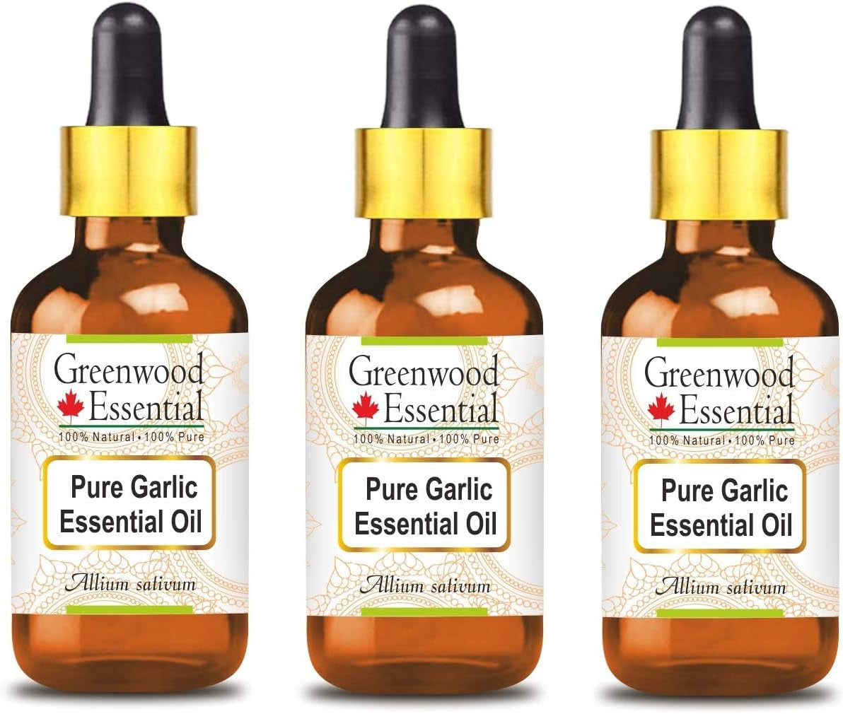 Pure Garlic Essential Oil (Allium Sativum) Steam Distilled 10Ml (0.33 Oz) TLBH