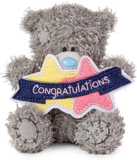 AP401023 Me to You Me to You Tatty Teddy Congratulations 10Cm Plush Official Collection, ONE Size, Cream or Beige UK UK
