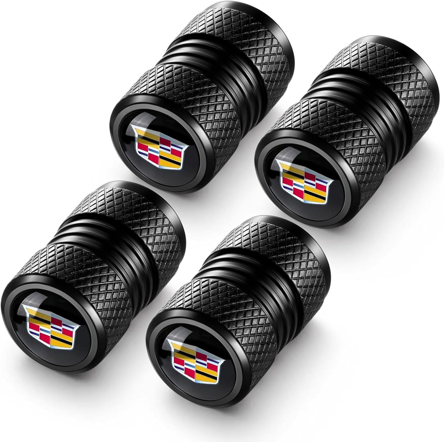Tire Valve Stem Cap Cover for Honda Accord Civic CR-V Pilot Odyssey EX EX-L Tire Valve Caps Car Accessories 4 PCS Black