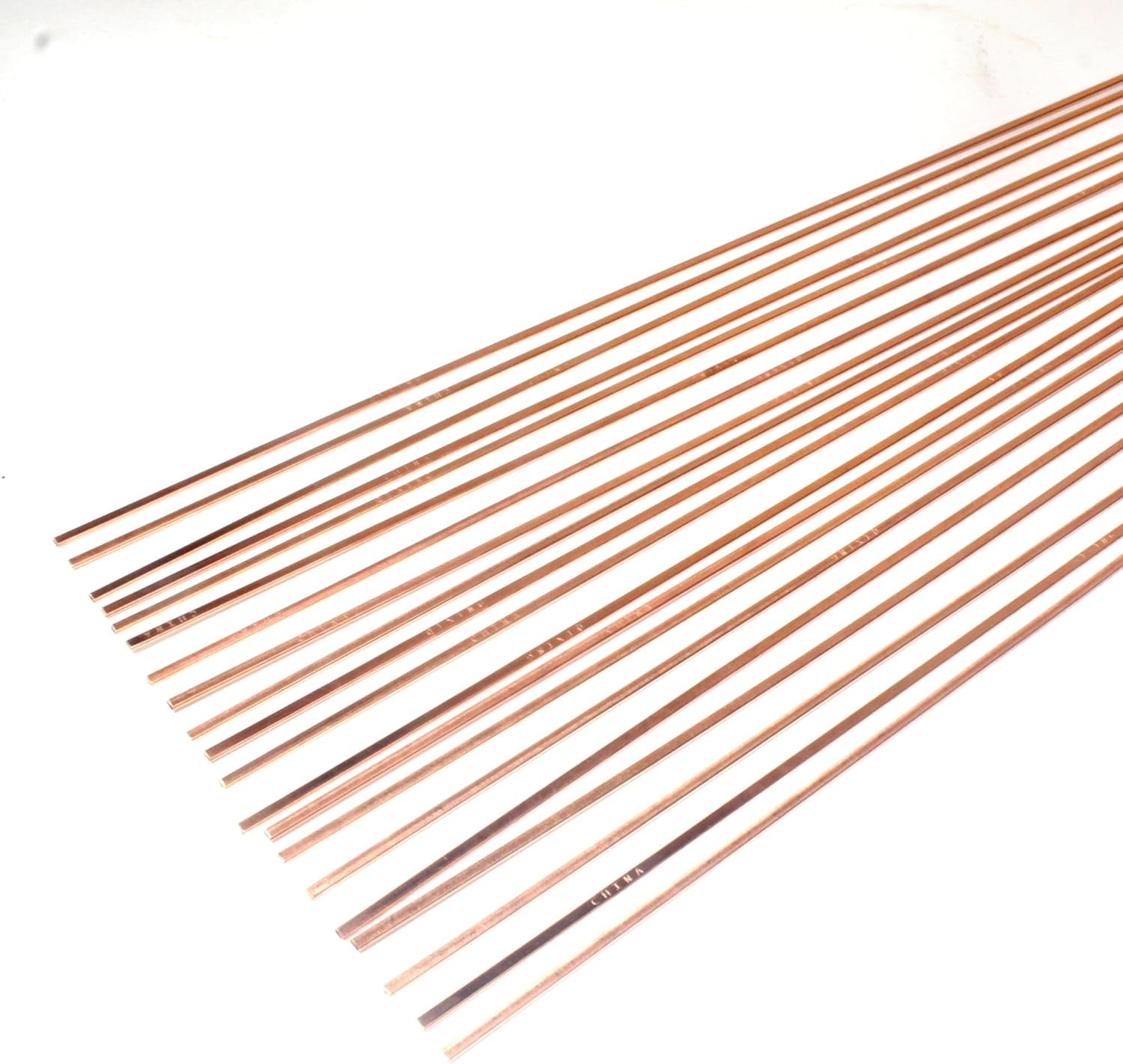 Brazing Rods Phosphor Copper 5% Silver Nitrate Sticks Copper Solder Kit Alloys Flat Industry Welding Rods for Air-Conditioners, Refrigerators Pipe Gas and Freezers Storage HVAC(5% Silver Bcup-3)