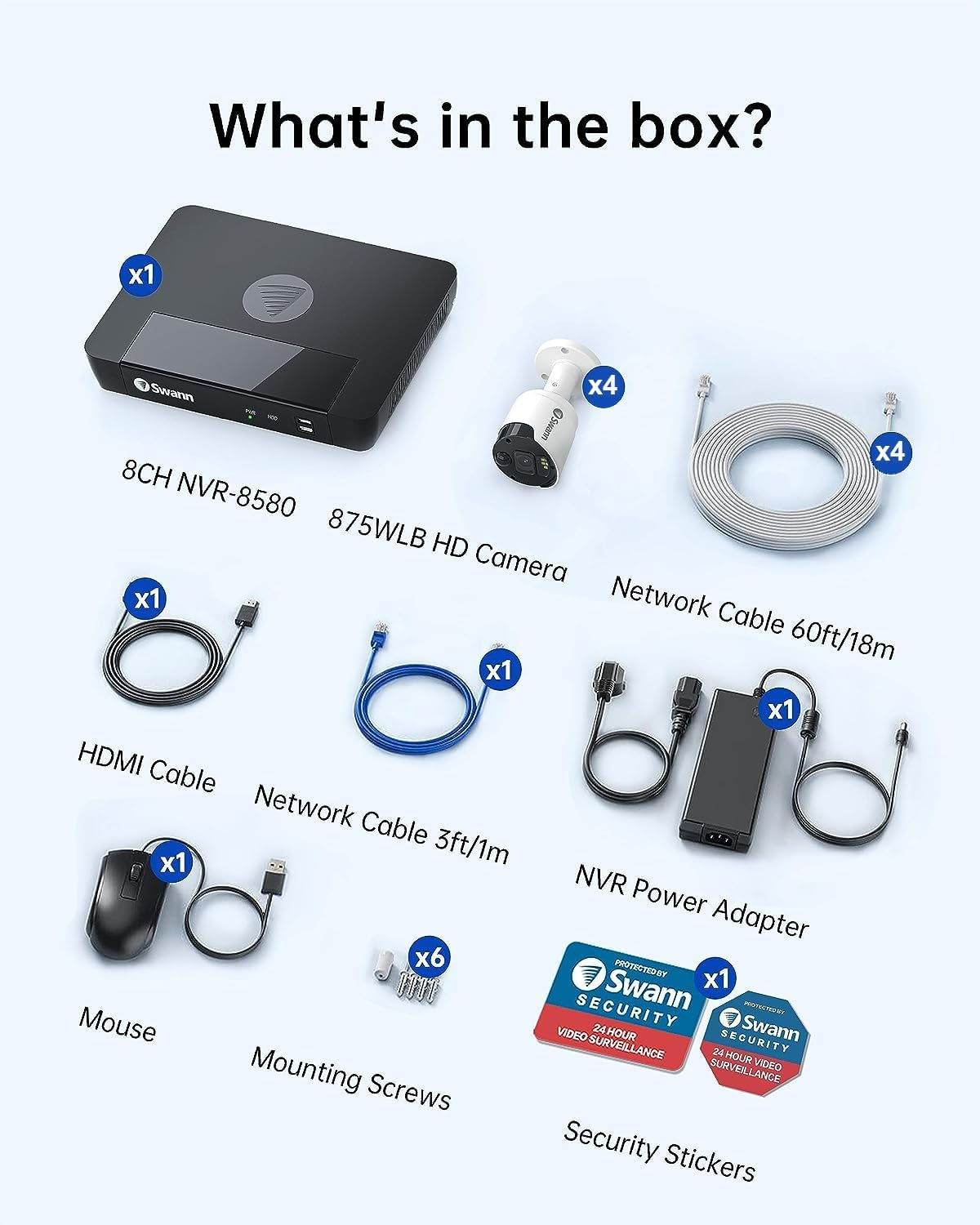 Master 4K 8 Channel Home Security Camera System, 2TB NVR, 4 Poe IP Cameras Outdoor, 8MP Wired Surveillance CCTV, Heat Motion Vehicle Detection, LED Light, 24/7 Recording Security Camera, 876804 TRUCK DRIVER